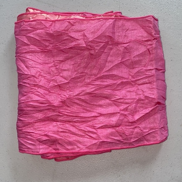 CHAIR TIES - 100 PINK Crush Iridescent 2 Sided Ties - Picture 3 of 10